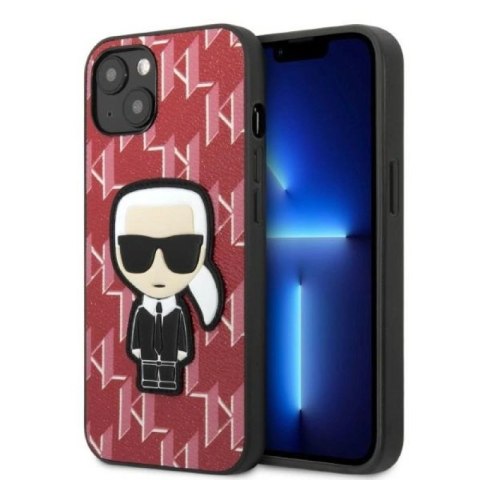 Etui Karl Lagerfeld Monogram Ikonik Patch na iPhone 13 mini - czerwone Karl Lagerfeld