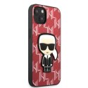 Etui Karl Lagerfeld Monogram Ikonik Patch na iPhone 13 mini - czerwone Karl Lagerfeld