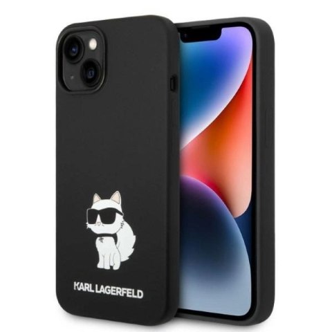 Etui Karl Lagerfeld Silicone Choupette MagSafe na iPhone 14 Plus - czarne Karl Lagerfeld
