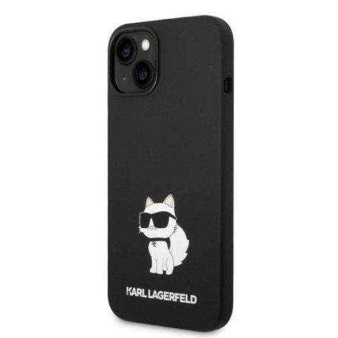 Etui Karl Lagerfeld Silicone Choupette MagSafe na iPhone 14 Plus - czarne Karl Lagerfeld