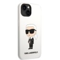 Etui Karl Lagerfeld Silicone Ikonik na iPhone 14 Plus - białe Karl Lagerfeld