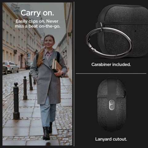Etui Spigen Urban Fit na Apple AirPods Pro 1 / 2 - czarne Spigen