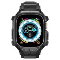 Etui z paskiem Spigen Rugged Armor Pro na Apple Watch Ultra (49 mm) - czarne Spigen