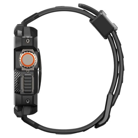 Etui z paskiem Spigen Rugged Armor Pro na Apple Watch Ultra (49 mm) - czarne Spigen
