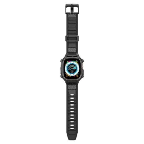 Etui z paskiem Spigen Rugged Armor Pro na Apple Watch Ultra (49 mm) - czarne Spigen