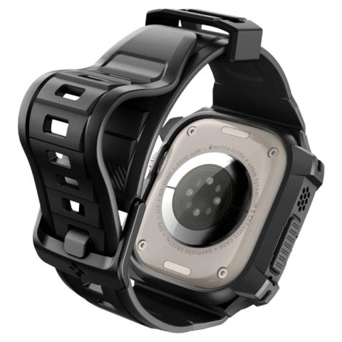 Etui z paskiem Spigen Rugged Armor Pro na Apple Watch Ultra (49 mm) - czarne Spigen