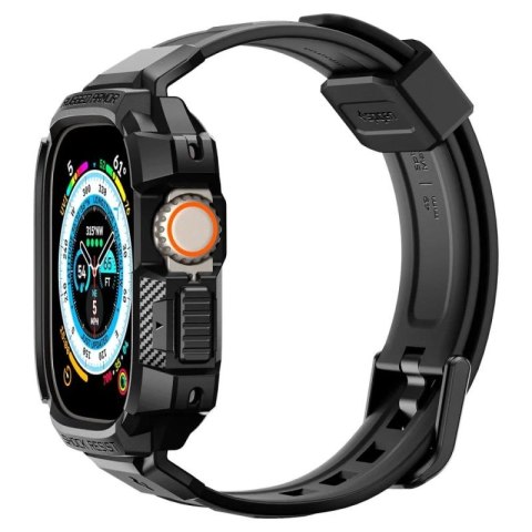 Etui z paskiem Spigen Rugged Armor Pro na Apple Watch Ultra (49 mm) - czarne Spigen