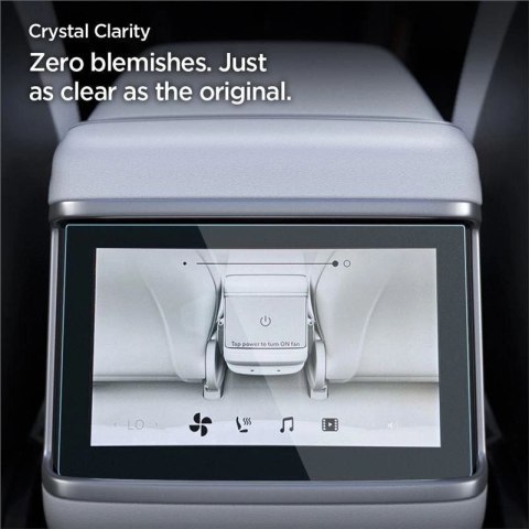 Szkło hartowane Spigen Glas.tR Slim na Tesla Model X 2022 / Model S 2021 - czarne Spigen