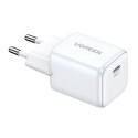 Szybka ładowarka sieciowa GaN USB C 30W PD Ugreen Nexode Mini - biała UGREEN