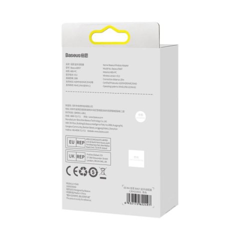 Adapter Bluetooth USB Baseus BA07 - czarny Baseus