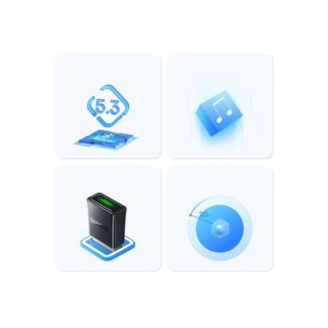 Adapter Bluetooth USB Baseus BA07 - czarny Baseus