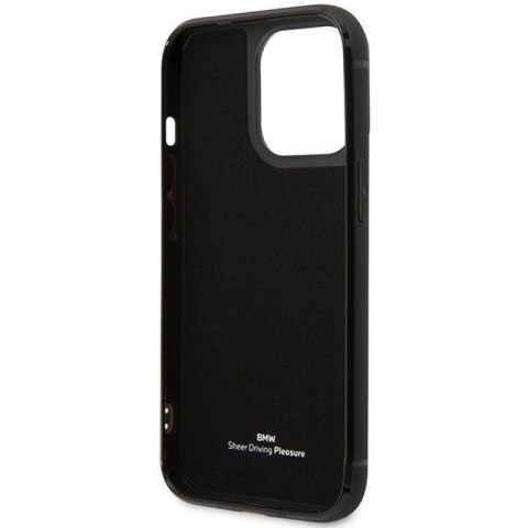 Etui BMW Leather Card Slot na iPhone 14 Pro Max - czarne BMW