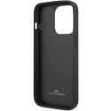 Etui BMW Leather Quilted na iPhone 14 Pro - czarne BMW