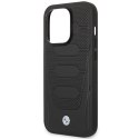 Etui BMW Leather Seats Pattern MagSafe na iPhone 14 Pro - czarne BMW