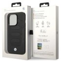 Etui BMW Leather Seats Pattern MagSafe na iPhone 14 Pro - czarne BMW