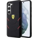 Etui Ferrari Hot Stamp Lines na Samsung Galaxy S23+ - czarne Ferrari