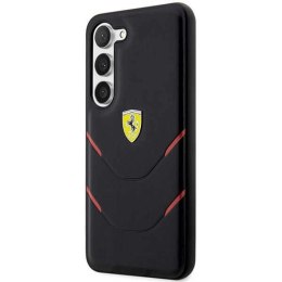 Etui Ferrari Hot Stamp Lines na Samsung Galaxy S23+ - czarne Ferrari