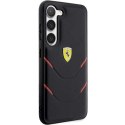 Etui Ferrari Hot Stamp Lines na Samsung Galaxy S23 - czarne Ferrari