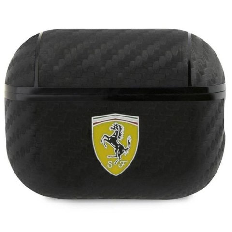 Etui Ferrari On Track PU Carbon na AirPods Pro 2 cover - czarne Ferrari