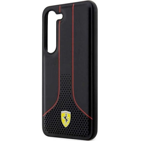 Etui Ferrari Perforated 296 P na Samsung Galaxy S23+ - czarne Ferrari