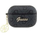 Etui Guess 4G Charm Collection na AirPods Pro 2 - czarne Guess