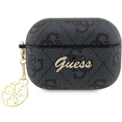 Etui Guess 4G Charm Collection na AirPods Pro 2 - czarne Guess