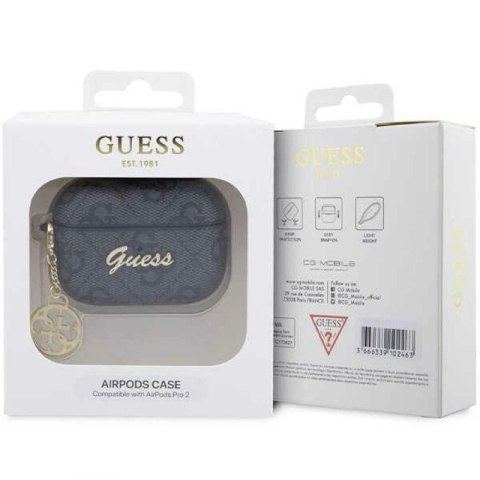 Etui Guess 4G Charm Collection na AirPods Pro 2 - czarne Guess