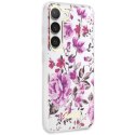 Etui Guess Flower Collection na Samsung Galaxy S23+ - białe Guess