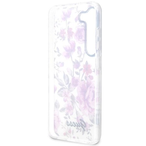 Etui Guess Flower Collection na Samsung Galaxy S23 - białe Guess