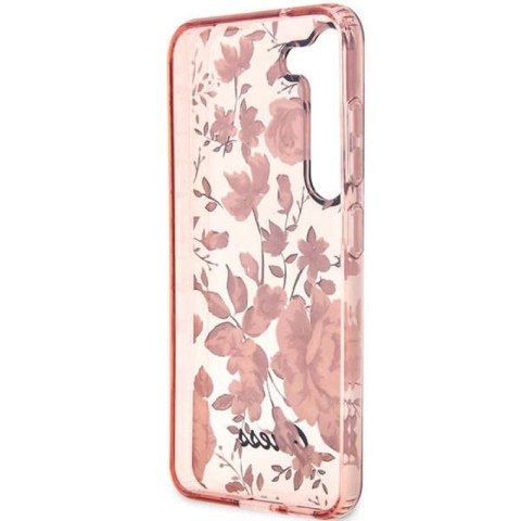 Etui Guess Flower Collection na Samsung Galaxy S23+ - różowe Guess