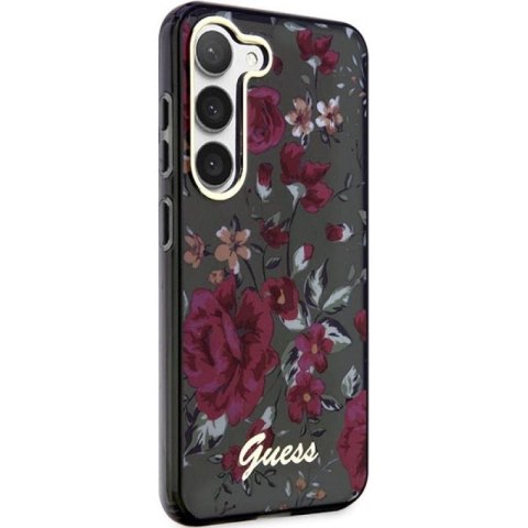 Etui Guess Flower Collection na Samsung Galaxy S23+ - zielone Guess
