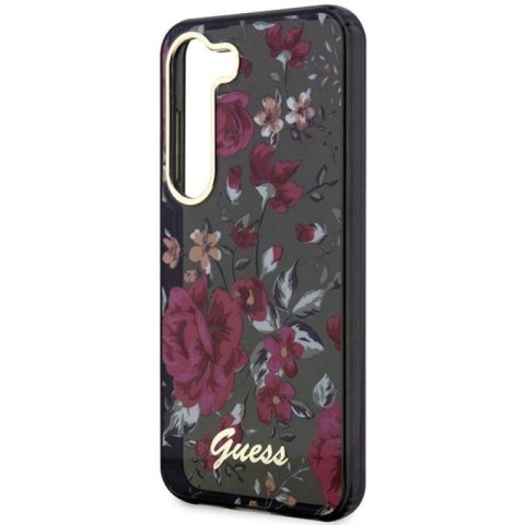 Etui Guess Flower Collection na Samsung Galaxy S23+ - zielone Guess