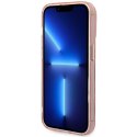 Etui Guess Gold Outline Translucent MagSafe na iPhone 14 Pro Max - różowe Guess