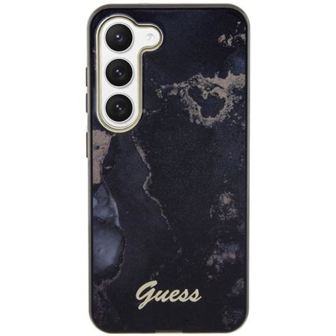 Etui Guess Golden Marble Collection S23+ - czarne Guess