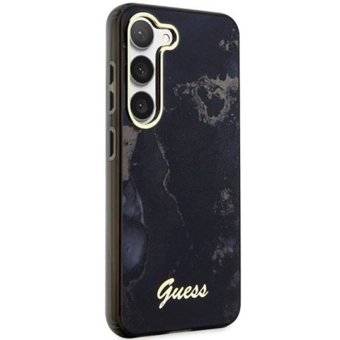 Etui Guess Golden Marble Collection S23+ - czarne Guess