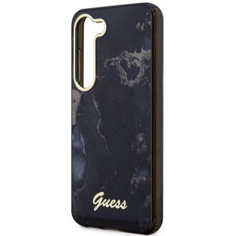 Etui Guess Golden Marble Collection S23+ - czarne Guess