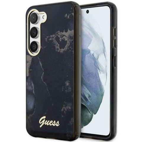 Etui Guess Golden Marble Collection S23 - czarne Guess