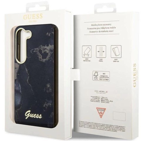 Etui Guess Golden Marble Collection S23 - czarne Guess