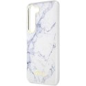 Etui Guess Marble Collection na Samsung Galaxy S23+ - białe Guess