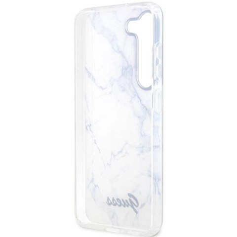 Etui Guess Marble Collection na Samsung Galaxy S23+ - białe Guess