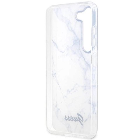 Etui Guess Marble Collection na Samsung Galaxy S23 - białe Guess