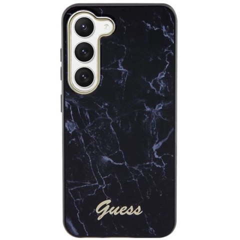 Etui Guess Marble Collection na Samsung Galaxy S23+ - czarne Guess