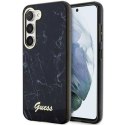 Etui Guess Marble Collection na Samsung Galaxy S23 - czarne Guess