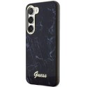 Etui Guess Marble Collection na Samsung Galaxy S23 - czarne Guess