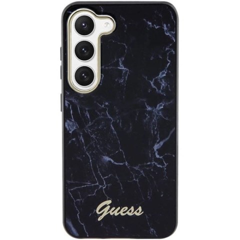 Etui Guess Marble Collection na Samsung Galaxy S23 - czarne Guess