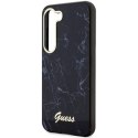 Etui Guess Marble Collection na Samsung Galaxy S23 - czarne Guess