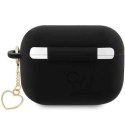 Etui Guess Silicone Charm Heart Collection na AirPods Pro 2 - czarne Guess