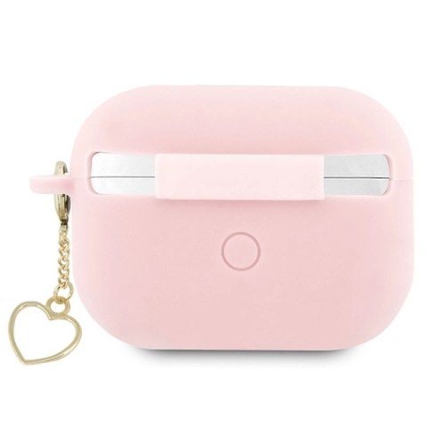 Etui Guess Silicone Charm Heart Collection na AirPods Pro 2 - różowe Guess