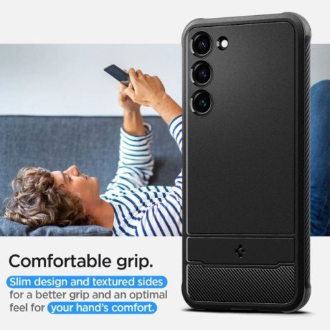 Etui Spigen Rugged Armor na Samsung Galaxy S23 - czarny mat Spigen