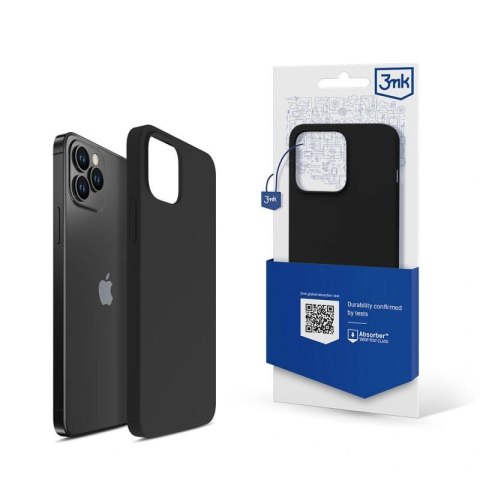 Etui 3mk Silicone Case na iPhone 12 Pro Max - czarne 3mk Protection
